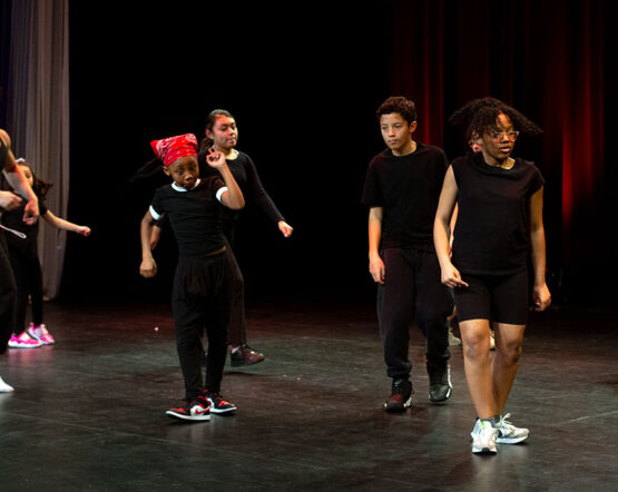 CMDE Hip Hop class performing at Fair Lawn community Center