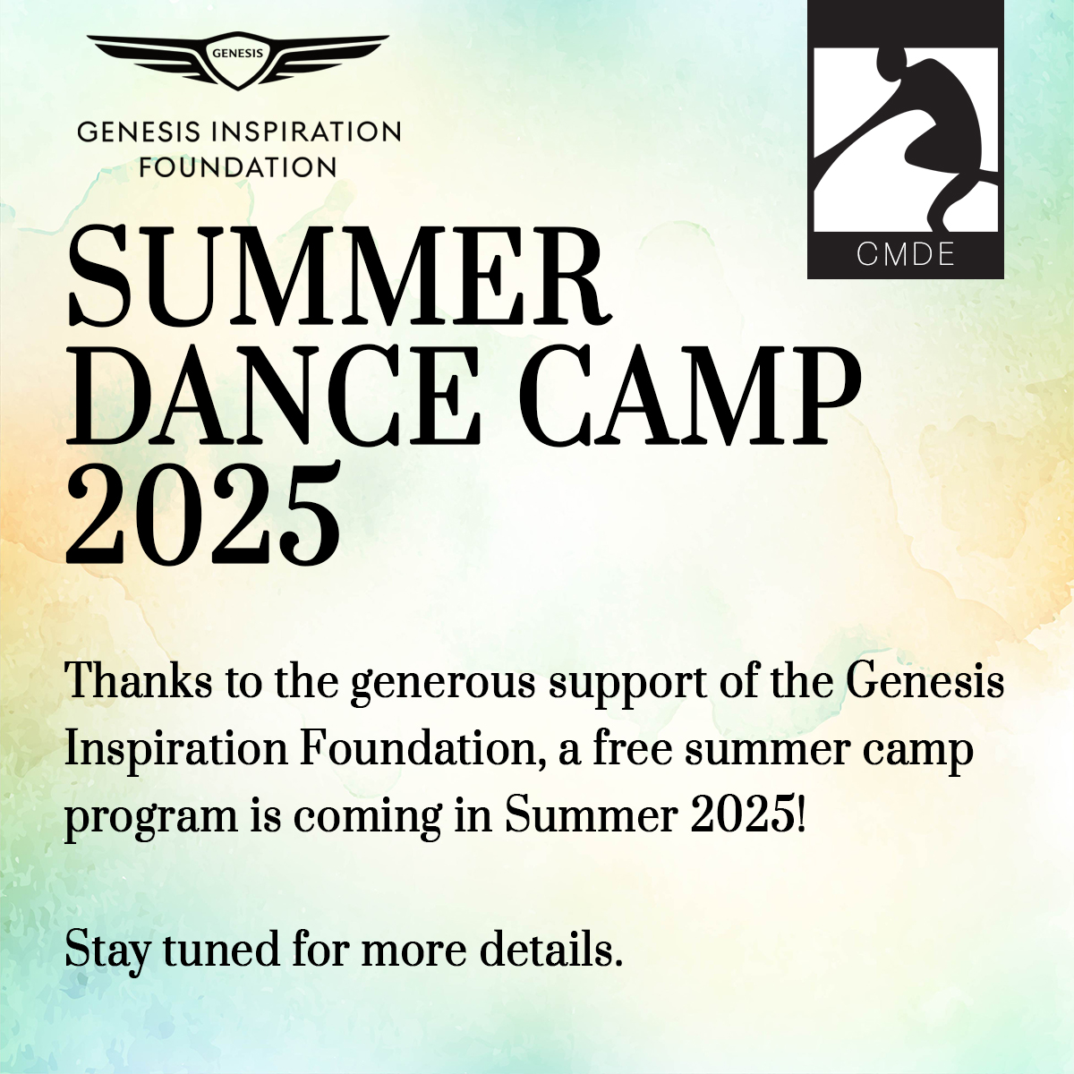 CMDE Summer Dance Camp 2025