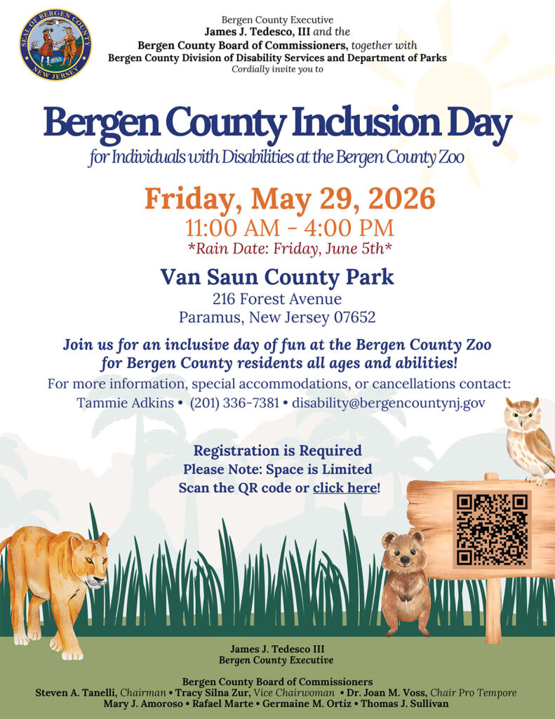 inclusive day of fun at the Bergen County Zoo for Bergen County residents all ages and abilities!