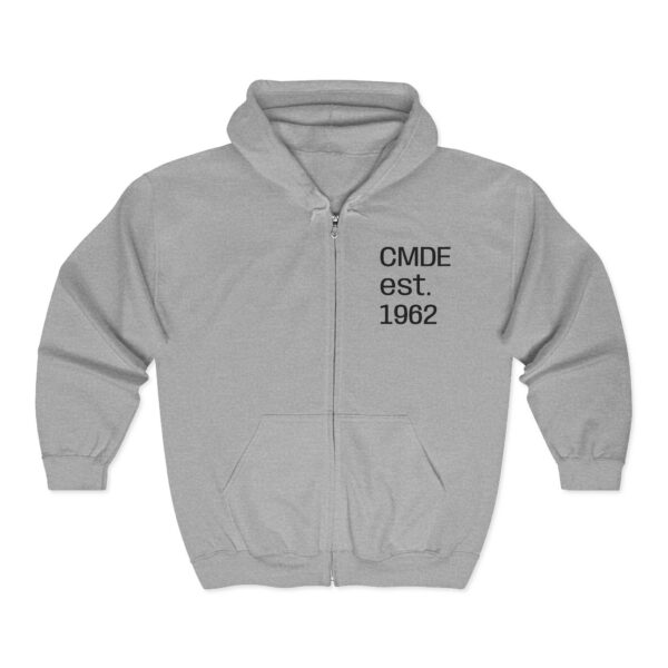 CMDE est. 1962 Zip Hoodie | Colorful Modern Dance Silhouette Design