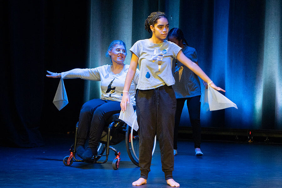 Moving Experience dance class is specifically designed for adults with disabilities. This class offers a safe and inclusive space where individuals of all abilities can explore the joy of movement, express themselves creatively, and experience the transformative power of dance.