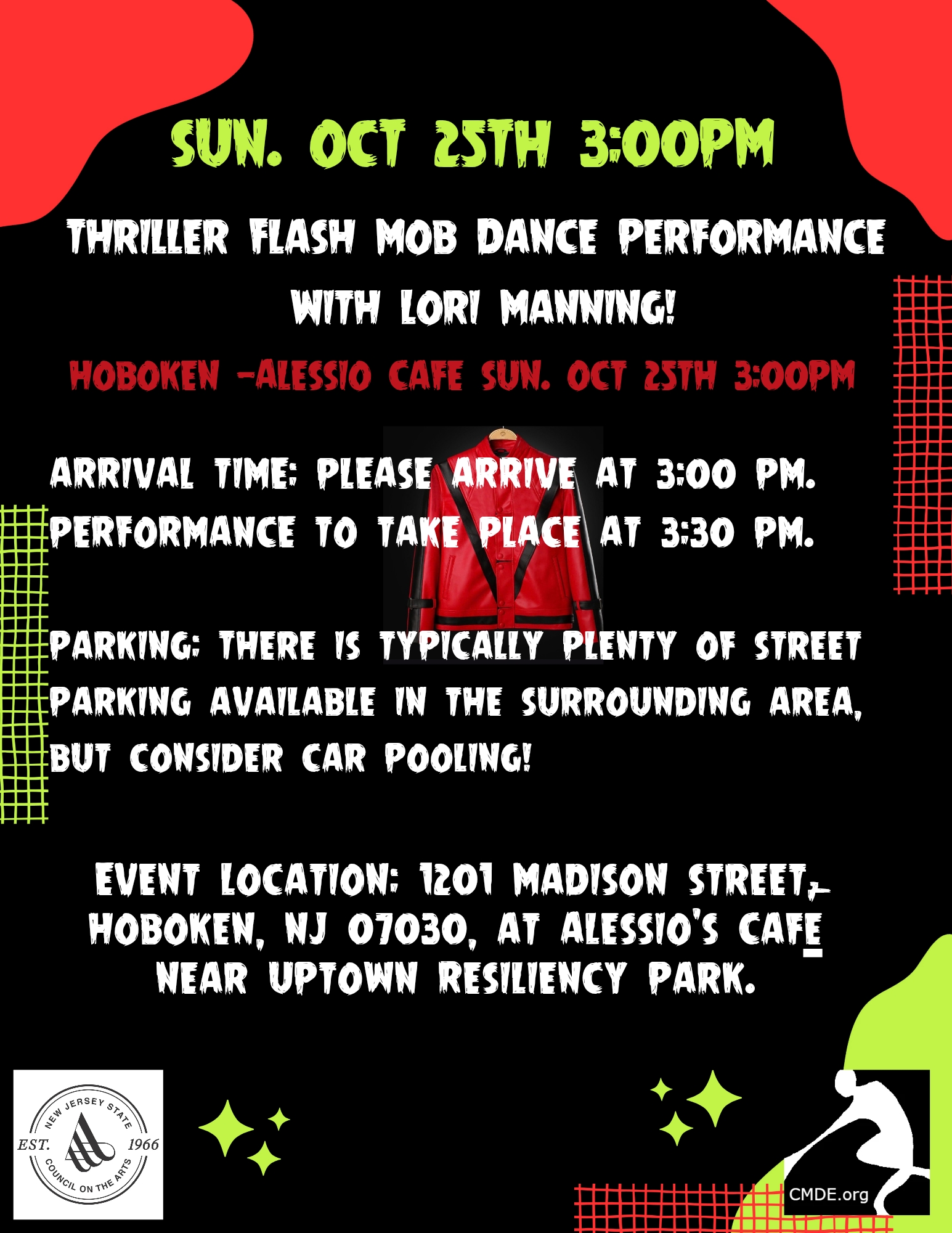 Thriller Flash Mob Dance Performance in Hoboken